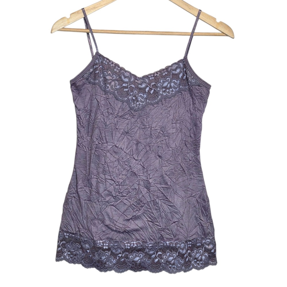 Maurices Lace Trim‎ Cami Womens Small Y2K 2000s Coquette Fairy Layering
